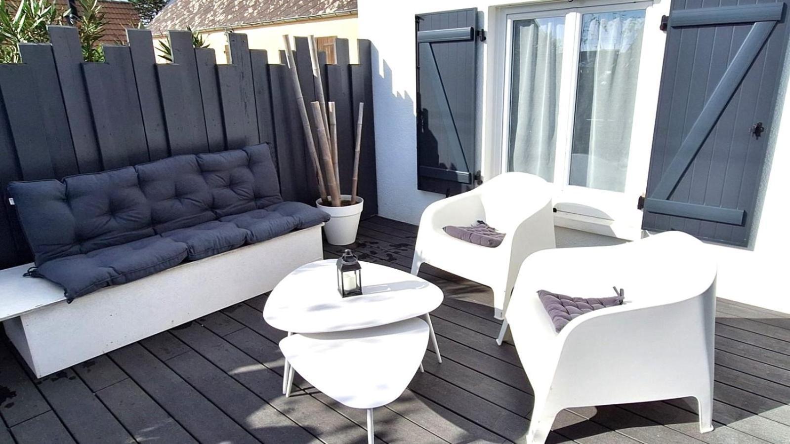 La Villa Kikifil, Bord De Mer Saint-Germain-sur-Ay Eksteriør bilde